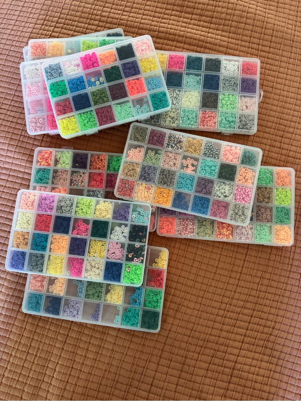 10 Containers Clay Beads